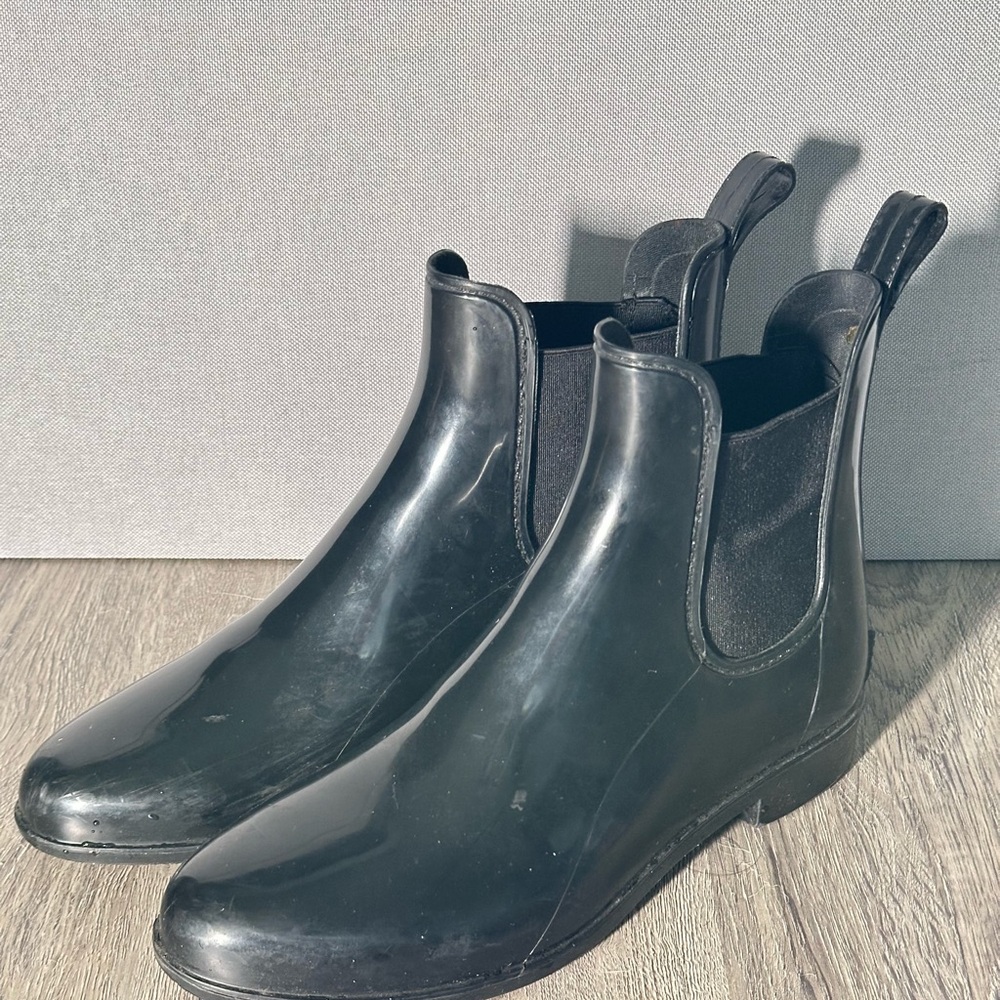 Sam Edelman Glossy Black Rain Boots